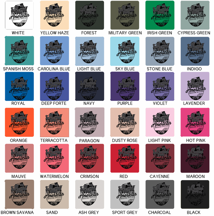 AAO Support Farmers + Ranchers Animals – Crewneck - Front & Back!