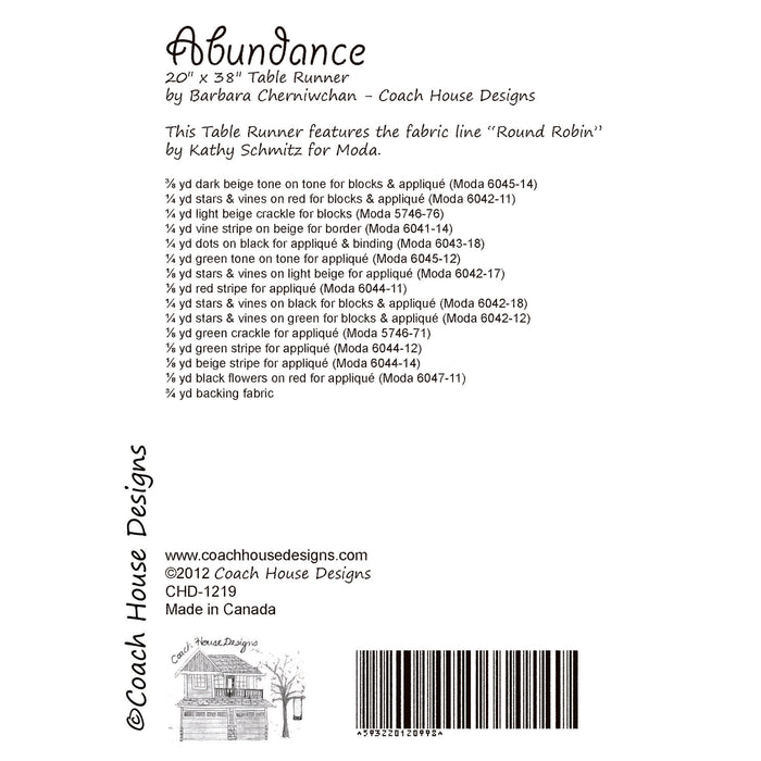 Abundance Downloadable PDF Quilt Pattern