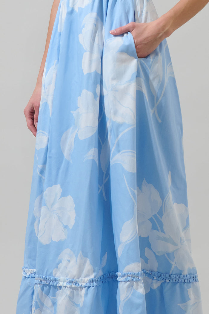 Afina Floral Mazy Smocked Maxi Dress