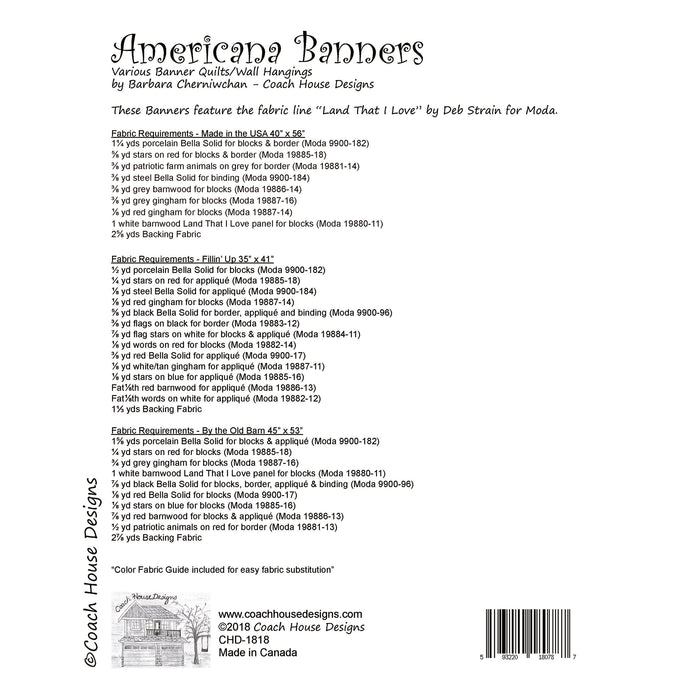 Americana Banners Downloadable PDF Quilt Pattern