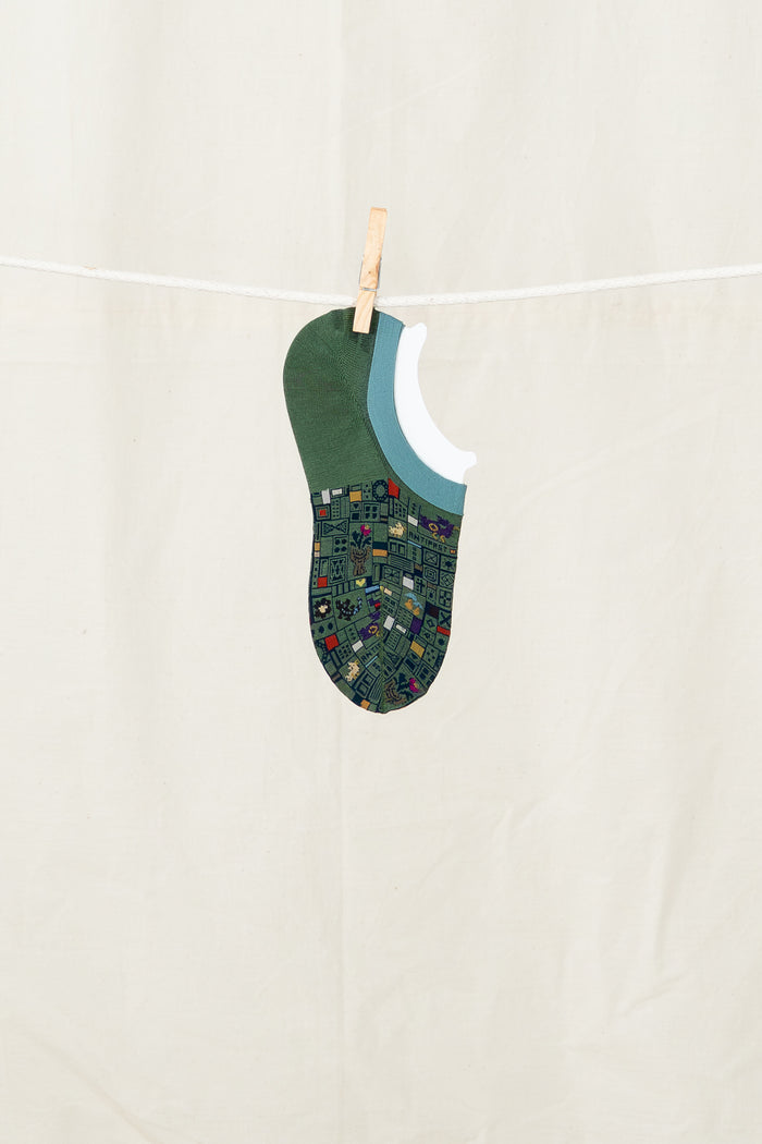 Antipast Women's Mosaic Tile Cover Sock