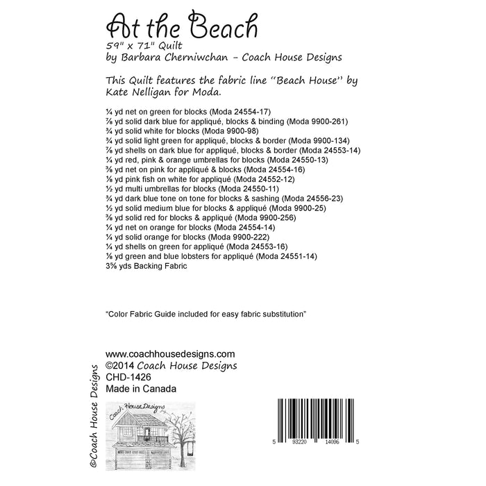 At the Beach Quilt Pattern