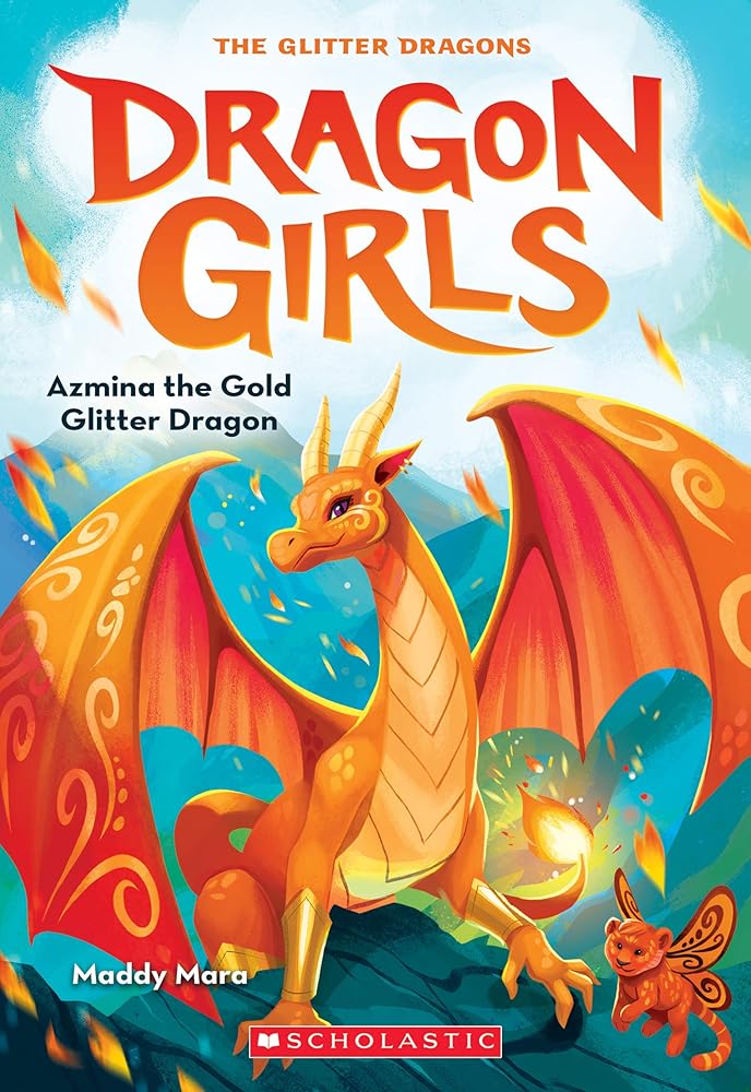 Azmina the Gold Glitter Dragon (Dragon Girls #1) cover image