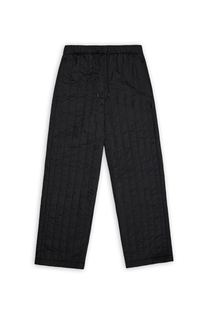 RAINS Banja Liner Pants Wide Black Pants
