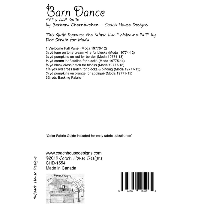 Barn Dance Quilt Pattern