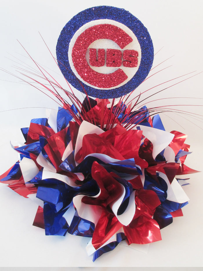 Baseball themed table centerpiece - Designs by Ginny