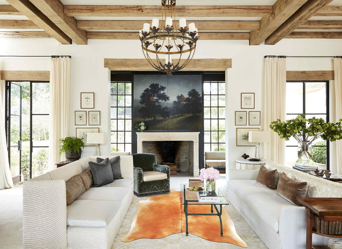 Beige Cowhide Rug #B4068