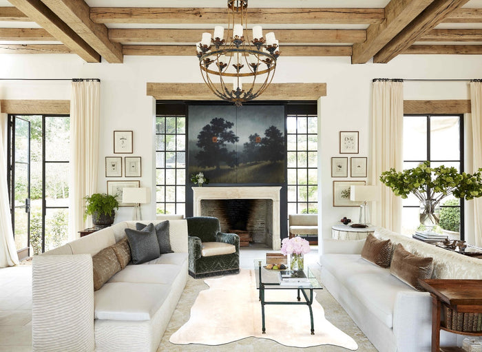 Beige Cowhide Rug #B3824