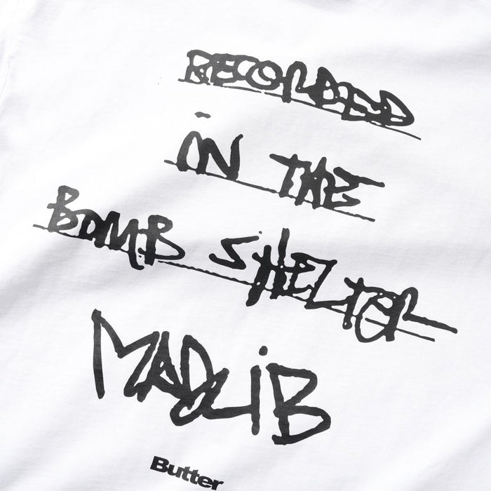 Butter Goods x Madlib Bomb Shelter T-Shirt White
