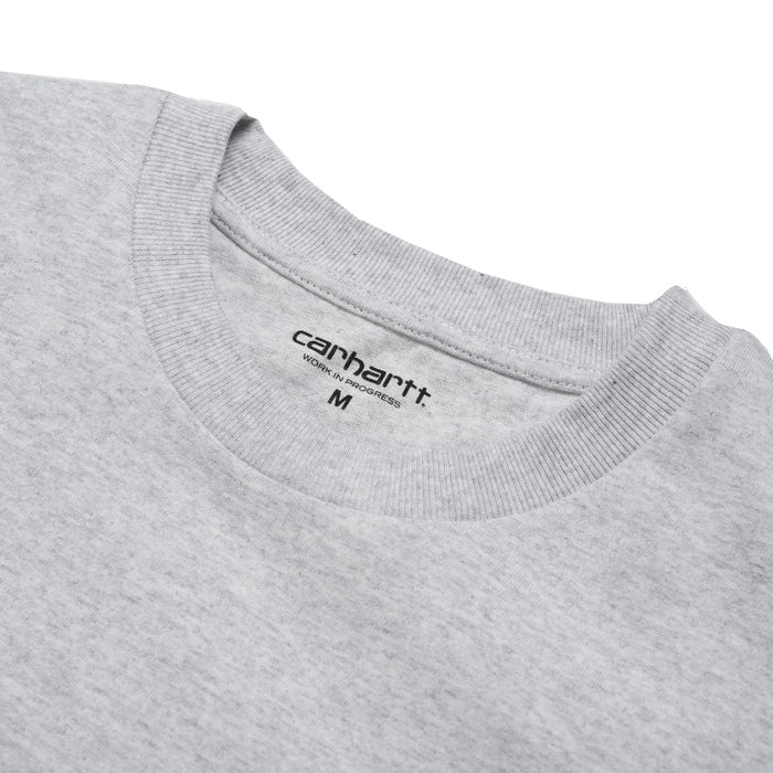 Carhartt WIP American Script T-Shirt Ash Heather