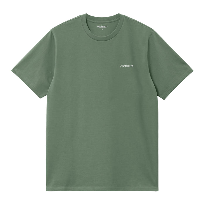Carhartt WIP Script Embroidery T-Shirt Park / White