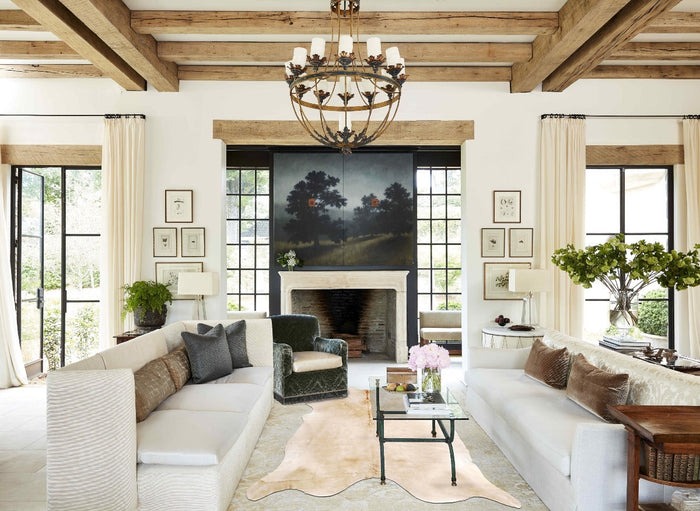 Champagne Cowhide Rug #B4548