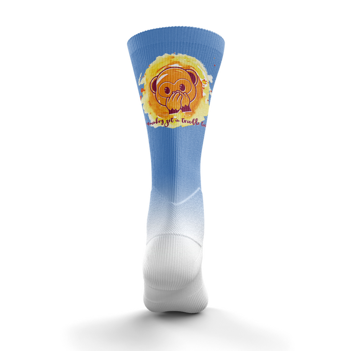Chaussettes sublimées - Emoji Monkey See