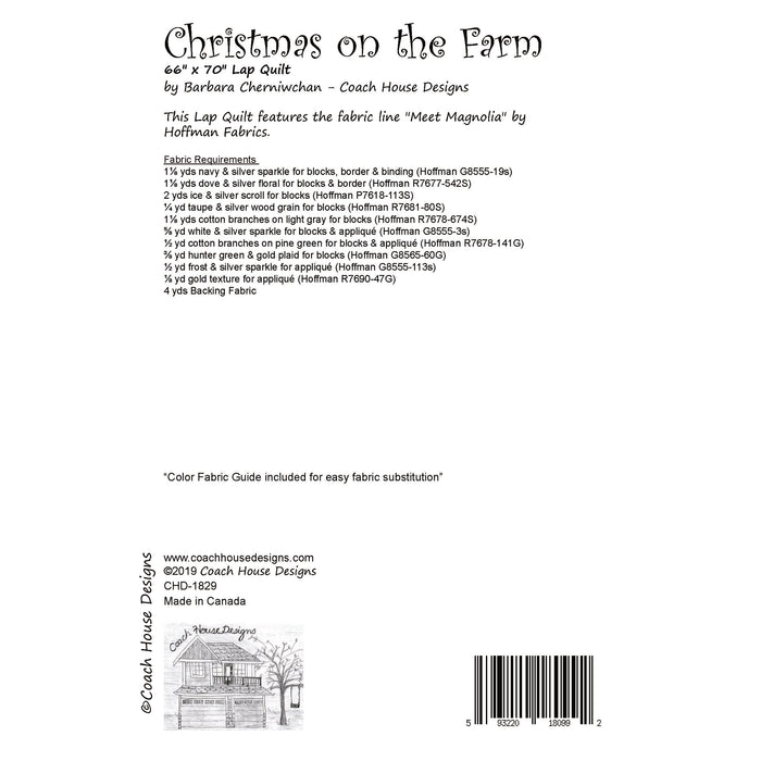 Christmas on the Farm Downloadable PDF Quilt Pattern