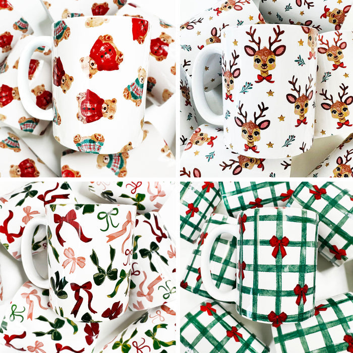 Christmas Pack Full Wrap Mugs