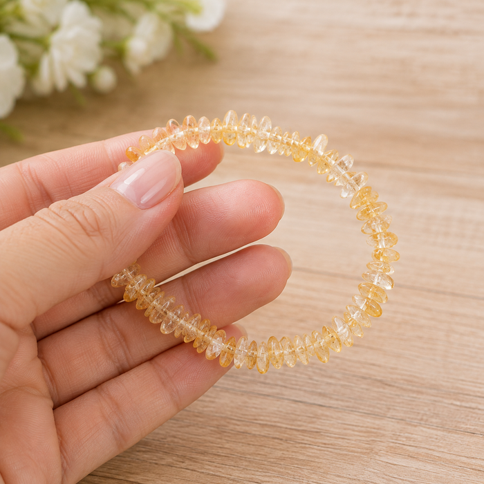 Citrine Chip Bracelet (Physical Healing and Stress Relief)
