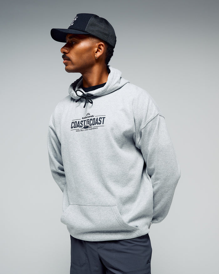 Coast To Coast - Unisex Hoodie V2 - Light Grey Marle