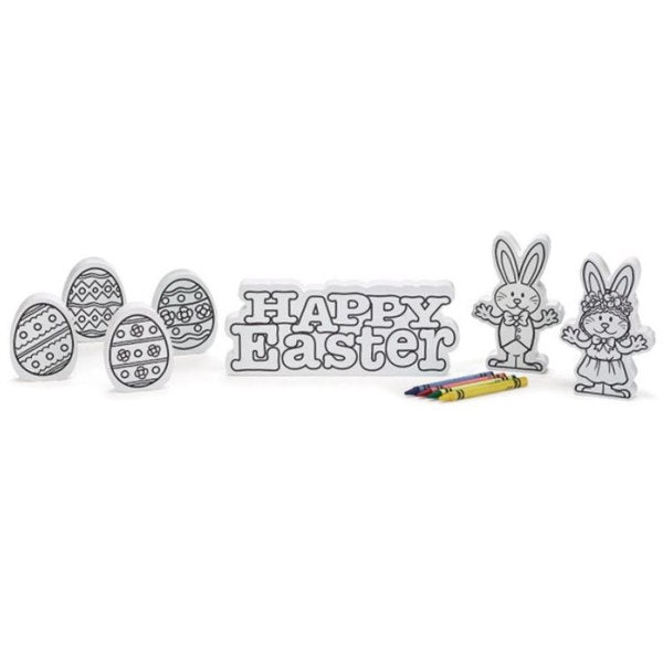 Color Your Own Happy Easter Wood Set 7 PCs