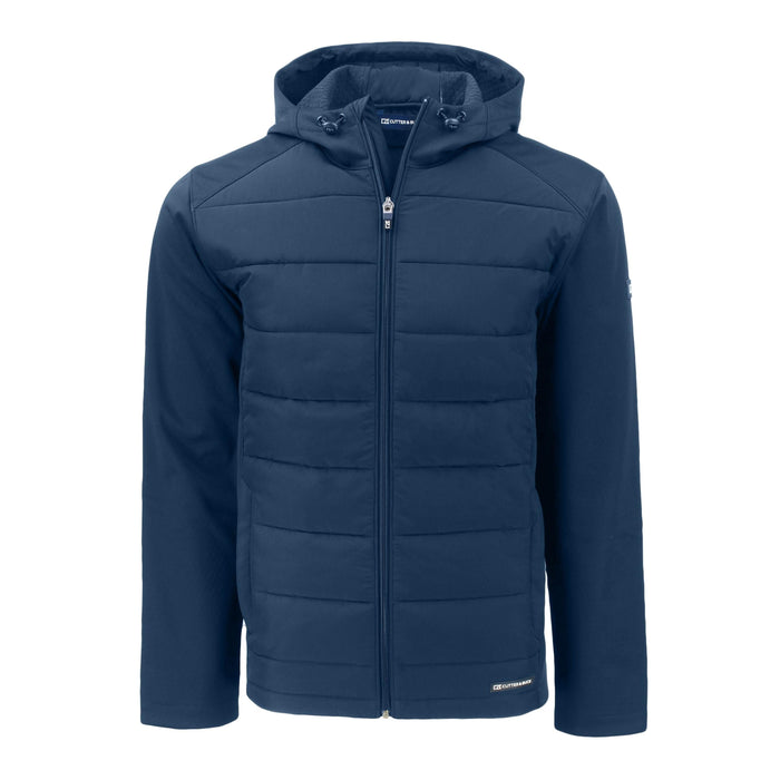 Cutter & Buck Tall Evoke Hybrid Eco Softshell Recycled Full Zip Hooded Jacket