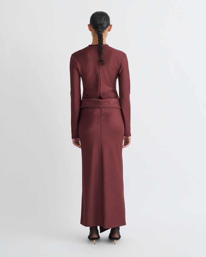 Diah - Maxi dress - Mahogany