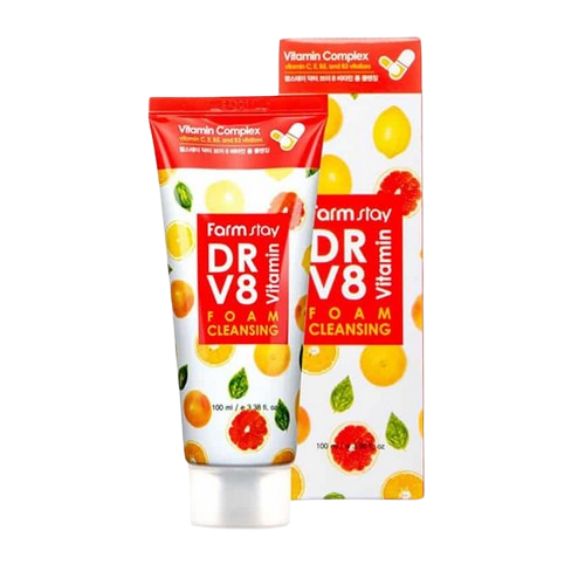 FarmStay Dr-V8 Vitamin Foam Cleansing 100Ml