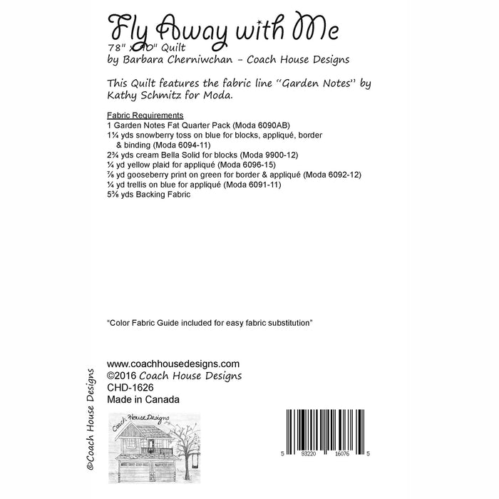Fly Away with Me Quilt Pattern