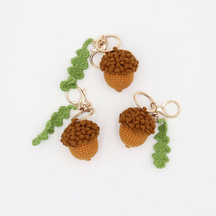 Forest Friend: Cozy Acorn Keychain Charm