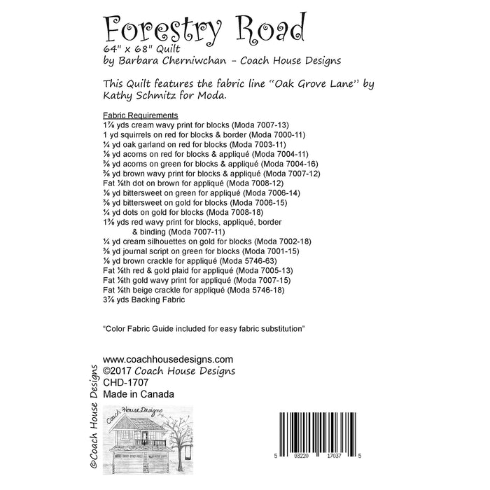 Forestry Road Quilt Pattern