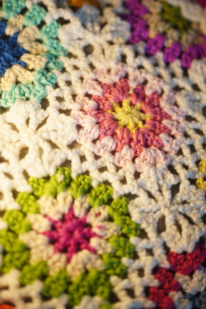 Granny Square Floral Crochet Cardigan — Garden in Bloom