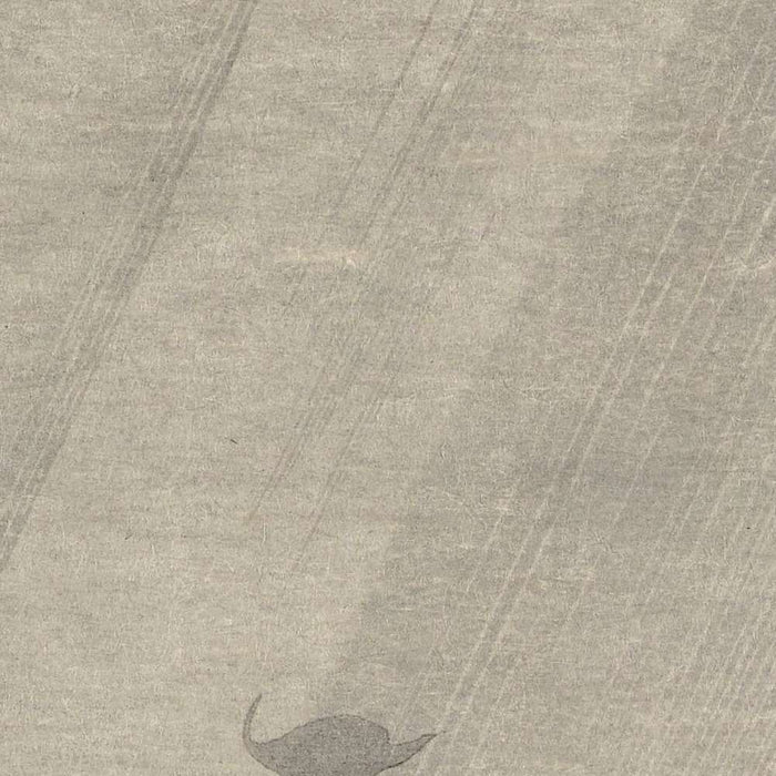 Gray starling in storm by Ohara Koson, 1900