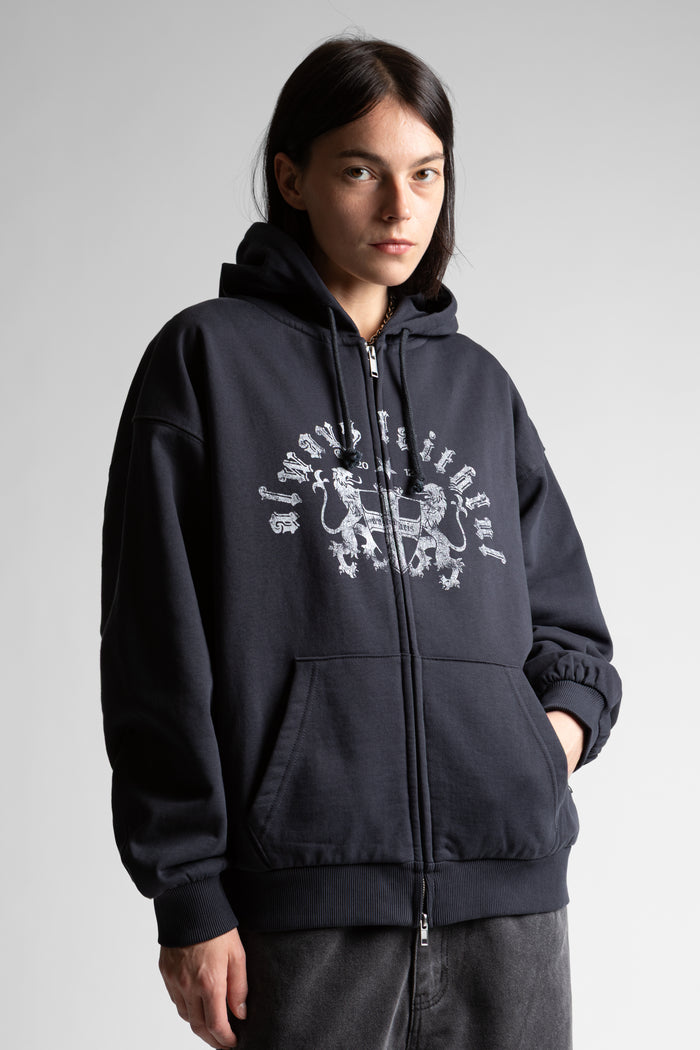 Hoodie Zip Boxy Emblem