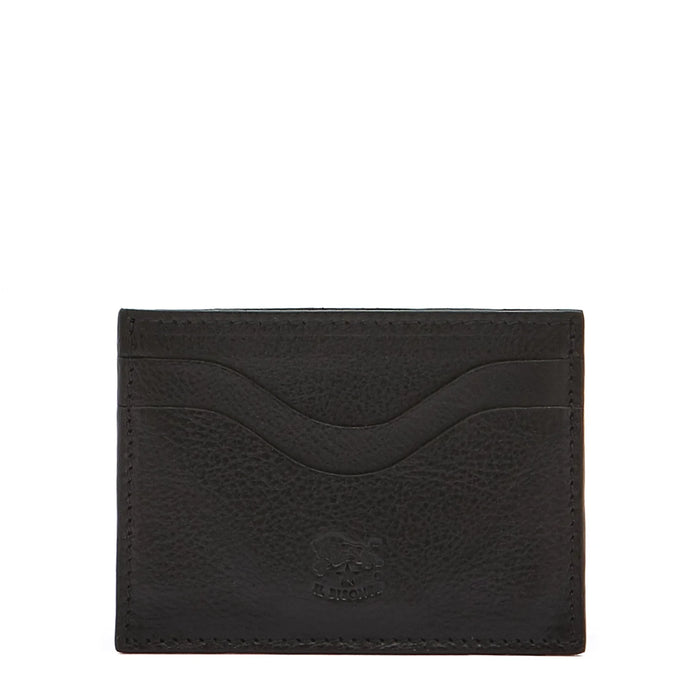 Il Bisonte Salina Card Case in Black