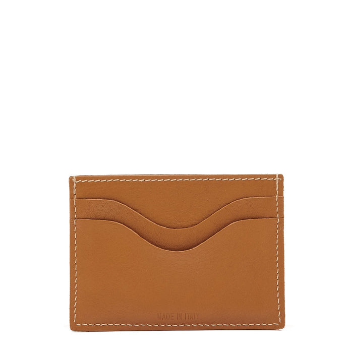 Il Bisonte Salina Card Case in Gianduia