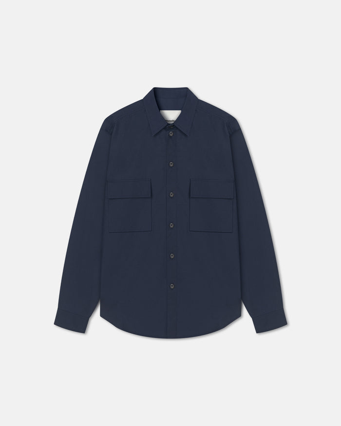 Jari - Long-Sleeve Shirt - Navy