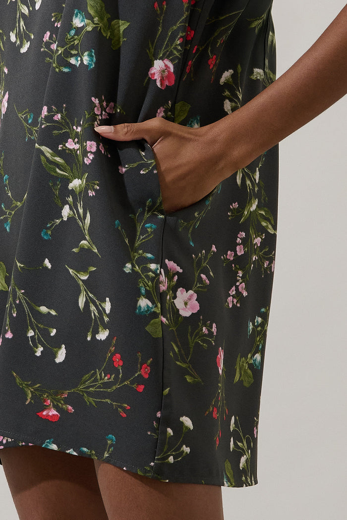 Jilly Floral Morrigan Shift Mini Dress