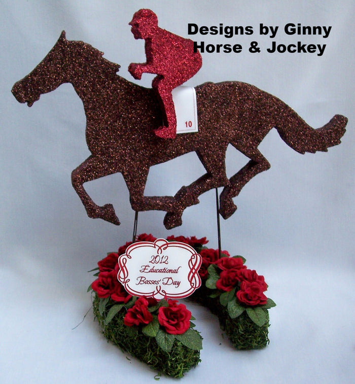 Kentucky Derby Horse & Jockey by Designs by Ginny