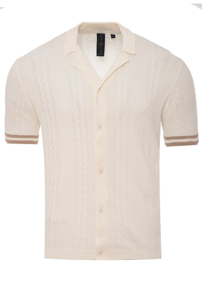 Men's Collared Knit Sweater