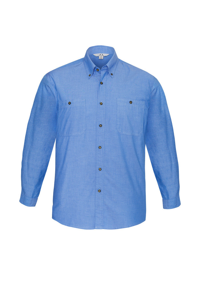 Men's Long Sleeve Chambray Shirt SH112