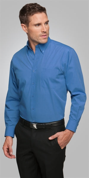 Men's Micro Check Long Sleeve Shirt 4102LS