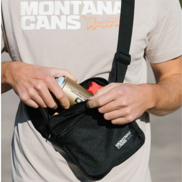 Montana Shoulder Red Bag Black