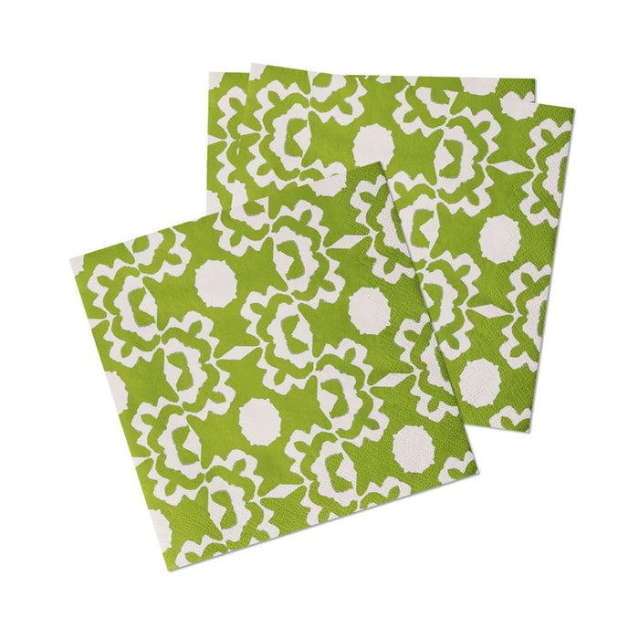 green cocktail napkin