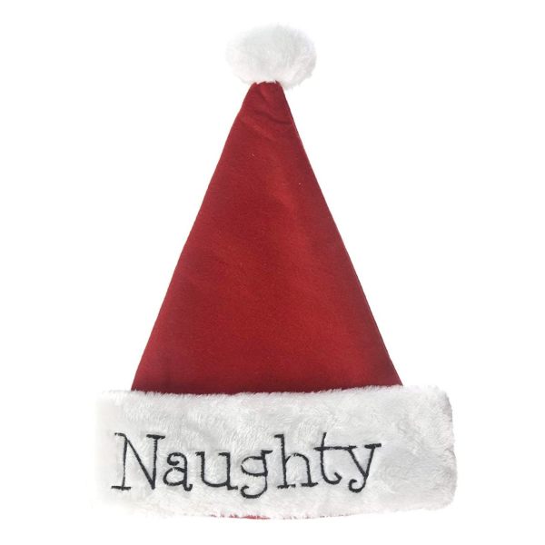 Naughty or Nice Santa Hat with Naughty Side