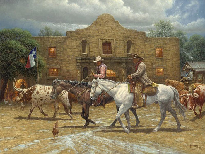 Night in Old San Antonio Art Prints by Jack Terry
