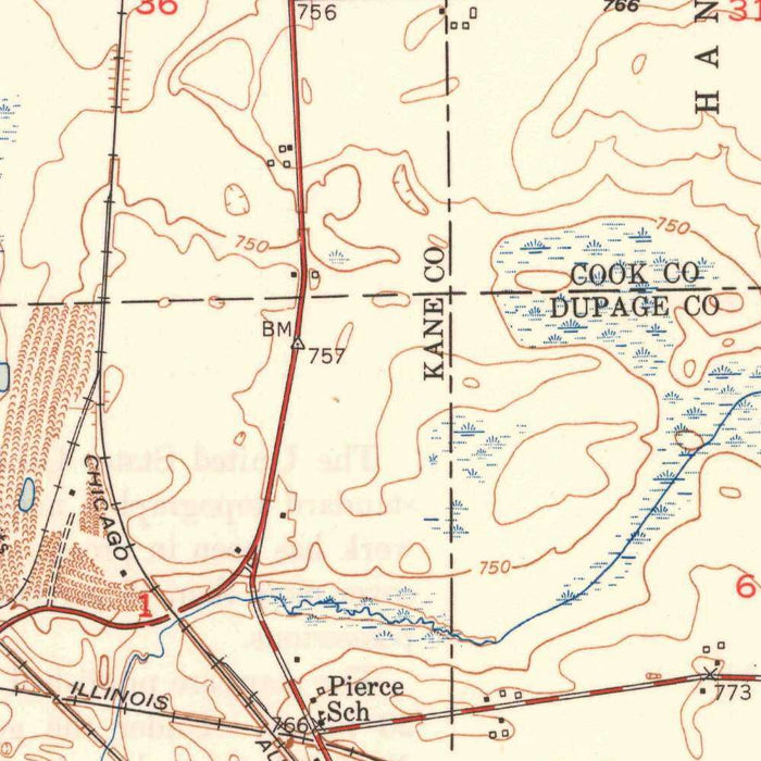 Old Map of Geneva, Illinois, 1949 by USGS – St. Charles & Fox River