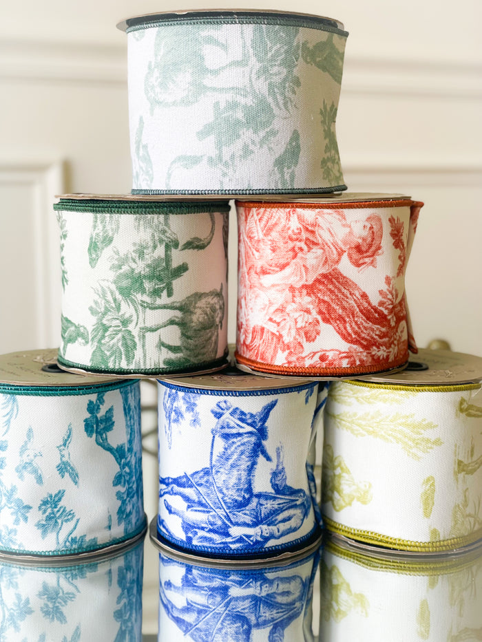 Orange Toile Ribbon