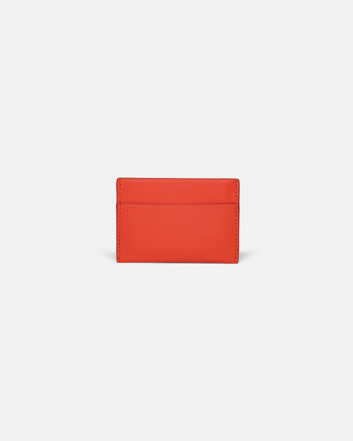 Origami - Leather cardholder - Red/Moonbeam