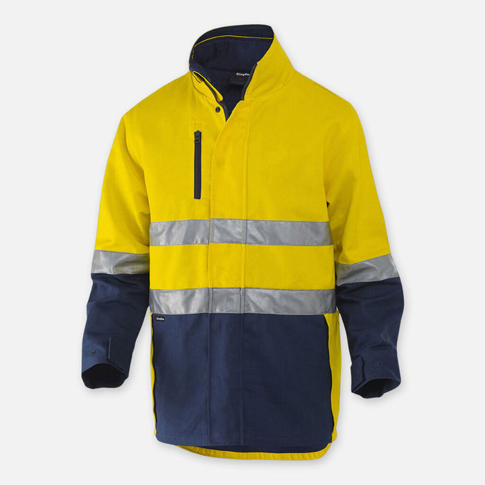 Originals 3 In 1 Hi Vis Cotton Drill Reflective Work Jacket