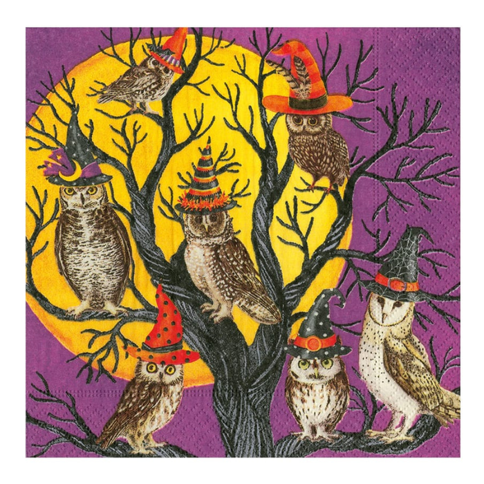 Owl-O-Ween Luncheon Napkins - Becket Hitch