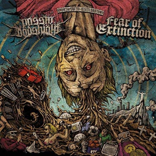 Passiv Dödshjälp / Fear Of Extinction – A North-East D-beat Lobotomy split lp