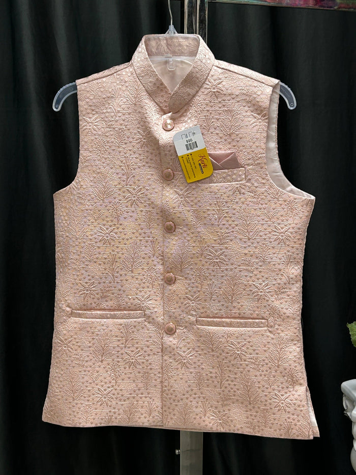 Pink half jacket for men by Kurti Connection USA
